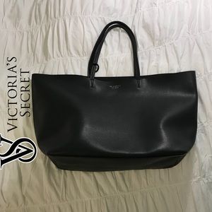 Large Black Victoria Secret Tote Bag
